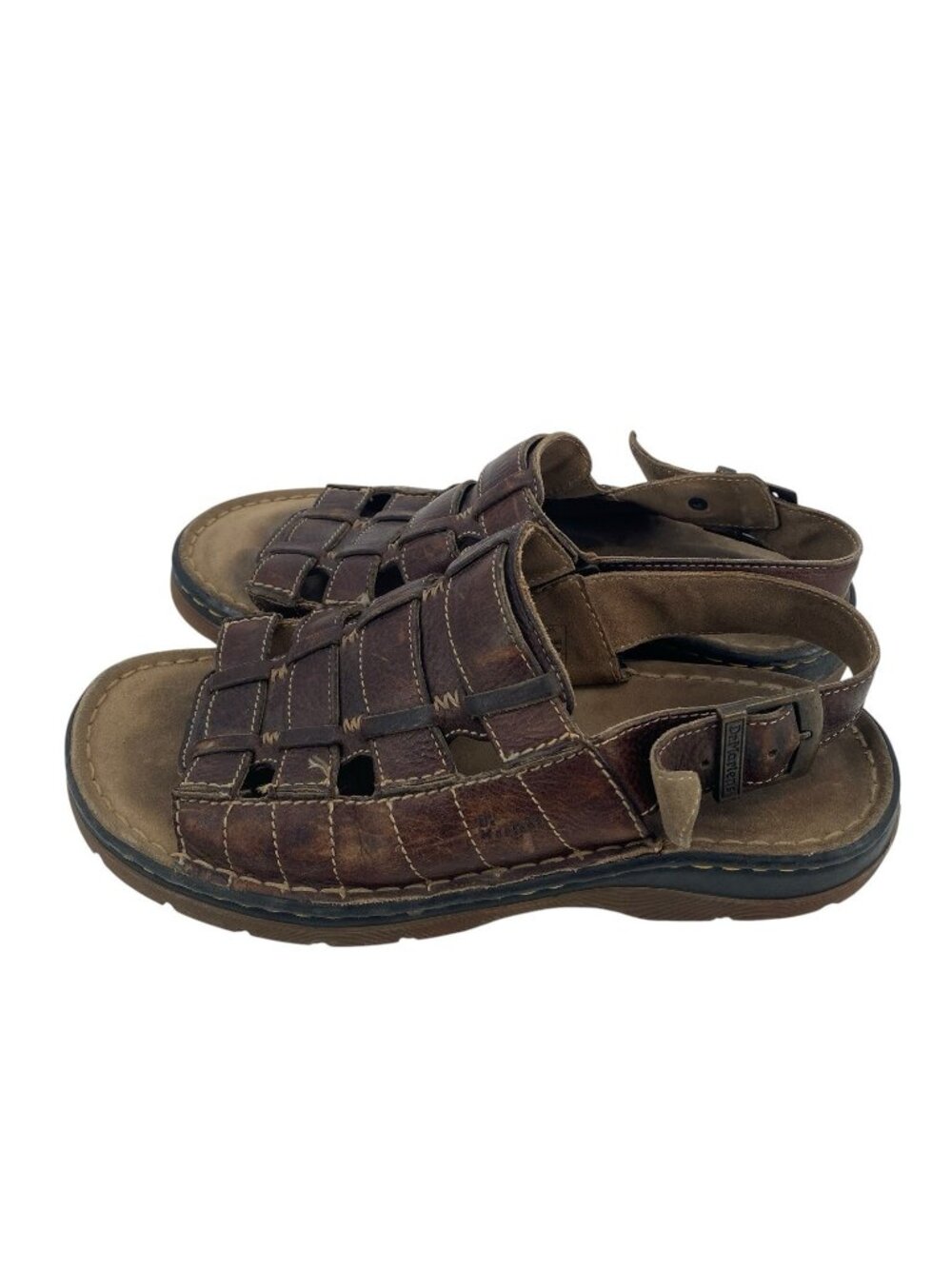 Dr. Marten's Air Wair  Mens Size 10 M Brown Leather  Fishermen Sandals Y2K